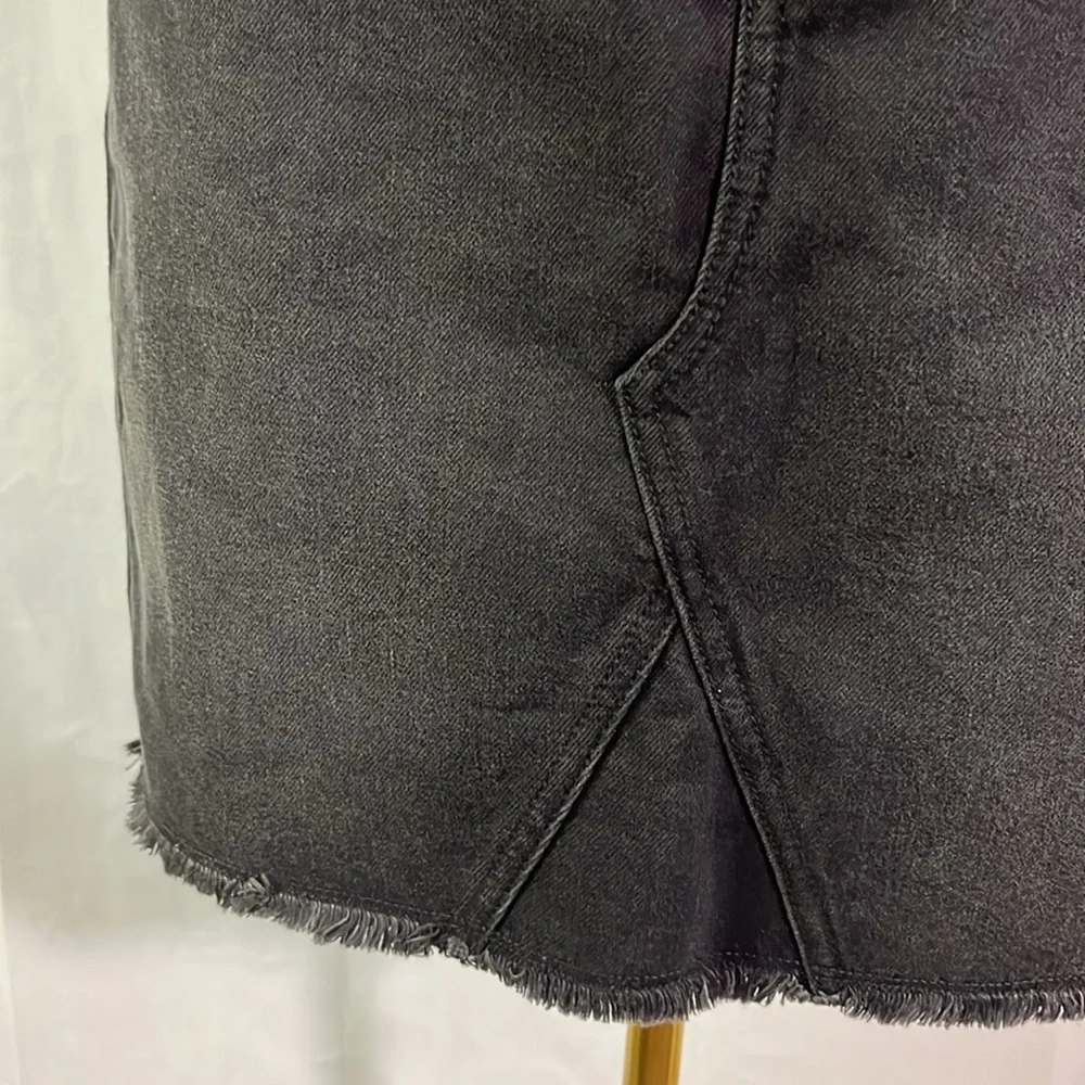 NWT Old Navy Smoky Waters High Waisted Black Denim Mini Skirt